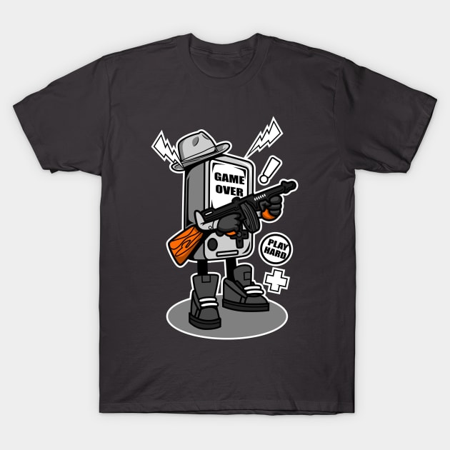 GAME OVER CARTOON T-Shirt by beanbeardy